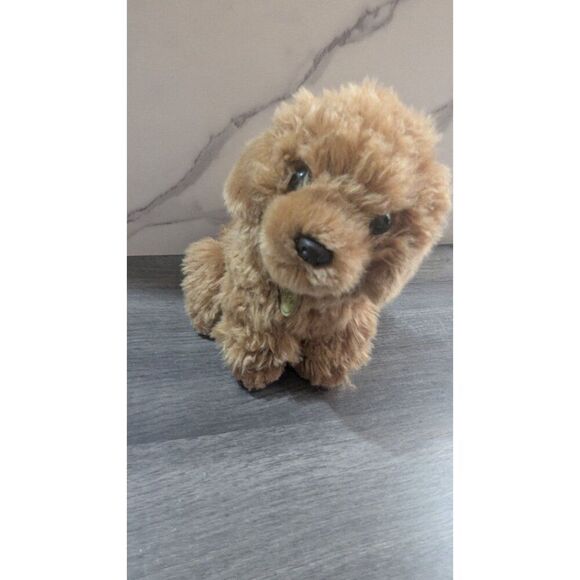 Miyoni by Aurora Brown Poodle Dog Plush Stuffed Animal toy Labradoodl 8" - Picture 9 of 10